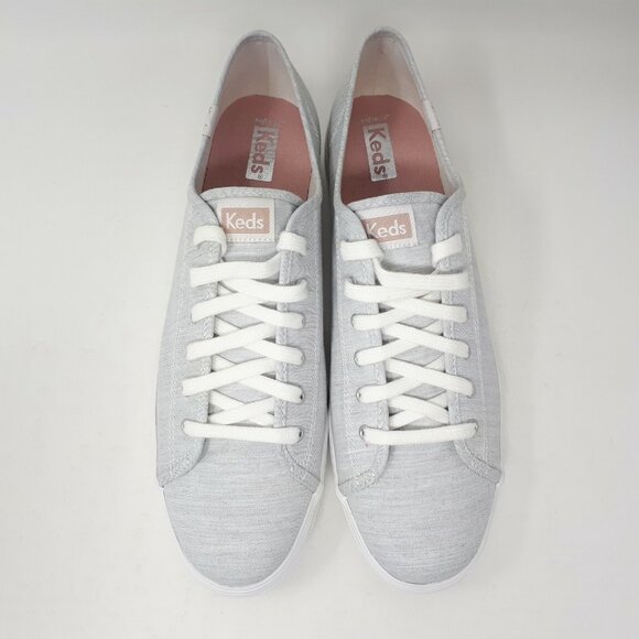 Keds Triple Kick Chambray Gray Casual Platform Shoe Sneaker Womens 11 US WF65052 - Picture 8 of 12